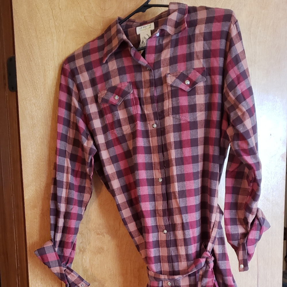 Wrangler Shirt Dress, new with tags.